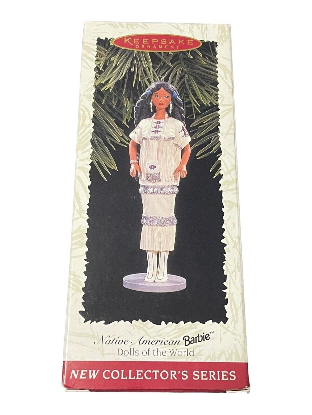 1996 Hallmark Keepsake Ornament Native American Barbie Dolls Of The World 1st